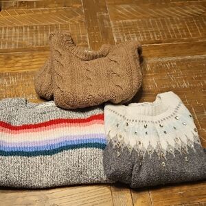 Abercrombie & Fitch Kids Sweater Set - Brown, Gray, Multicolor Great Condition.